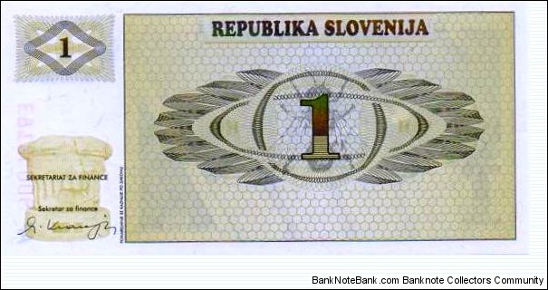 1 TOLAR Banknote