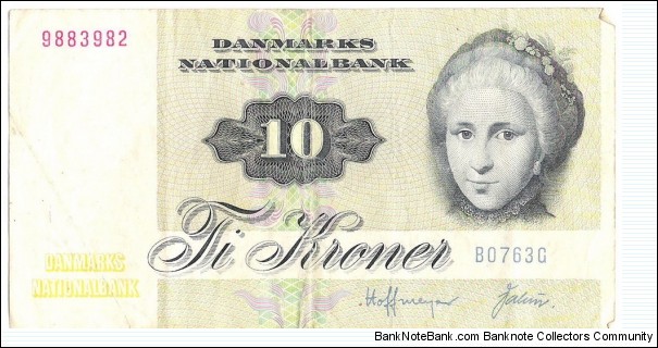 10 Kroner(1976 issue) Banknote
