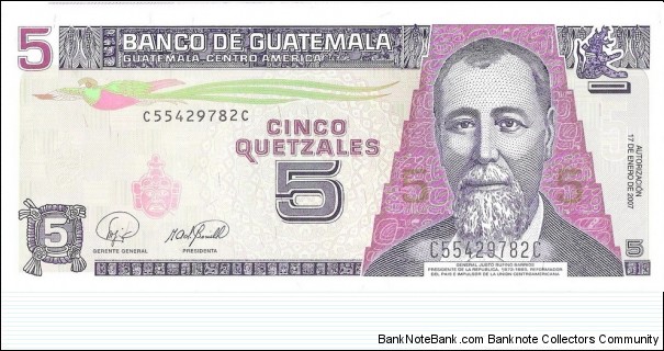 5 Quetzales Banknote