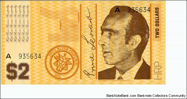 *HUTT RIVER*__
2 Dollars__
pk# NL Banknote