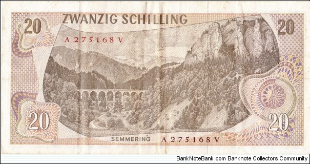 Banknote from Austria year 1967