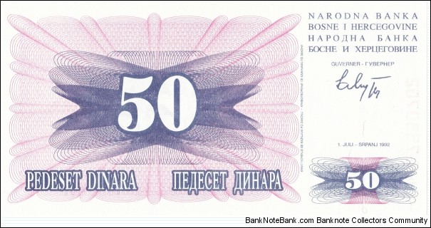 50 dinara Banknote