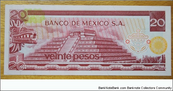 Banknote from Mexico year 1976