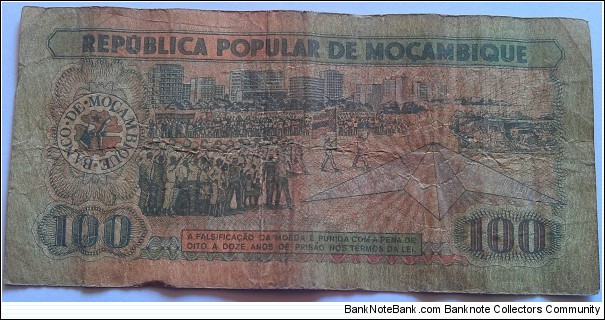 Banknote from Mozambique year 1983