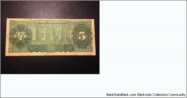 Banknote from USA year 1890