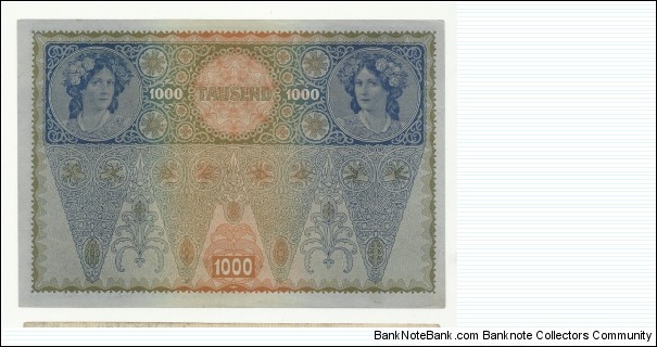 AustroHungary 1000 Kronen 1902(German)2 Banknote