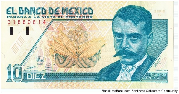 10 nuevos pesos Banknote