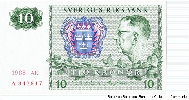 10 kronor Banknote