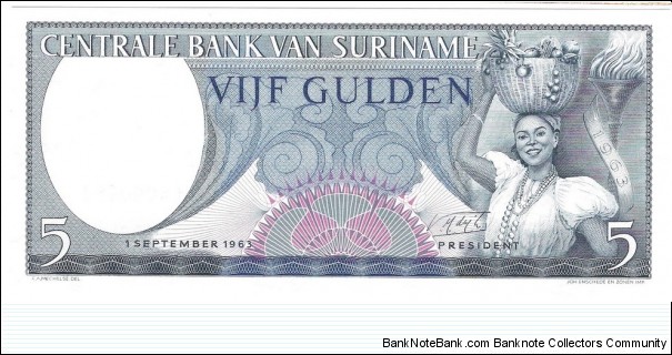 5 Gulden(1963) Banknote