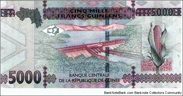 Banknote from Guinea year 2015