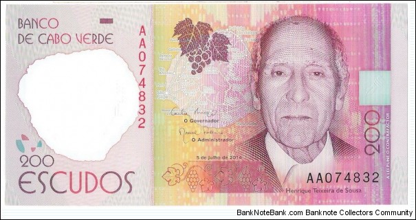 200 Escudos(Polymer Issue 2014) Banknote