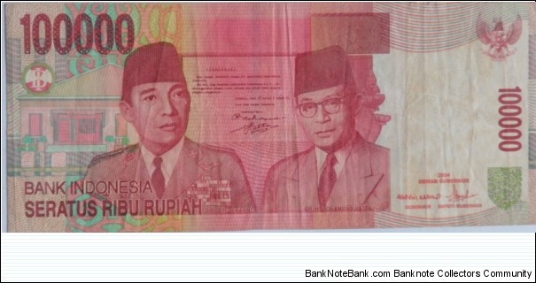 100,000 Rupiah
Ladder note Banknote