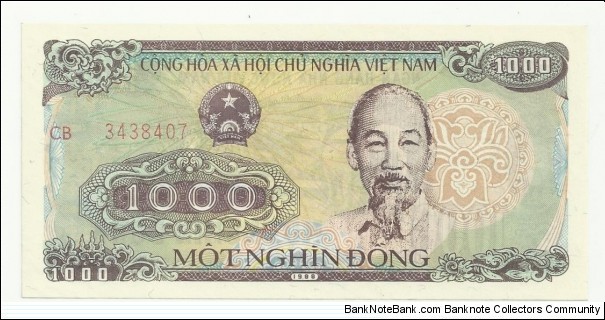VietNam 1000 Ðồng 1988 Banknote