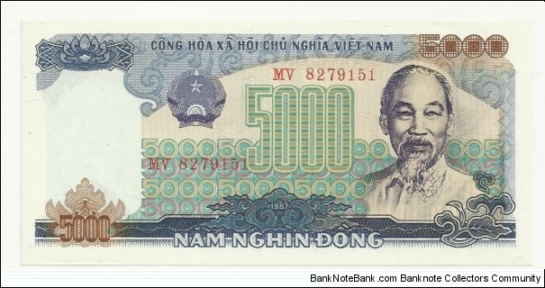 VietNam 5000 Ðồng 1987 Banknote