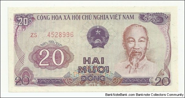 VietNam 20 Ðồng 1985 Banknote