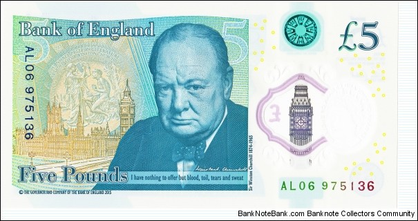 Banknote from United Kingdom year 2016