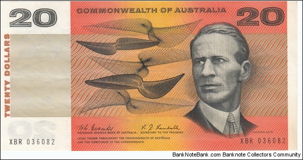 1967 $20 paper note. Coombs / Randall Banknote