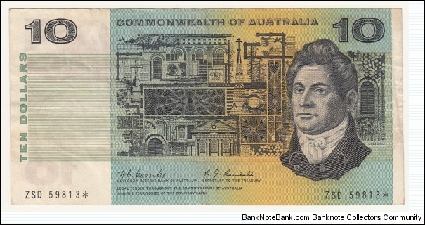 1967 $10 star note. Coombs / Randall Banknote