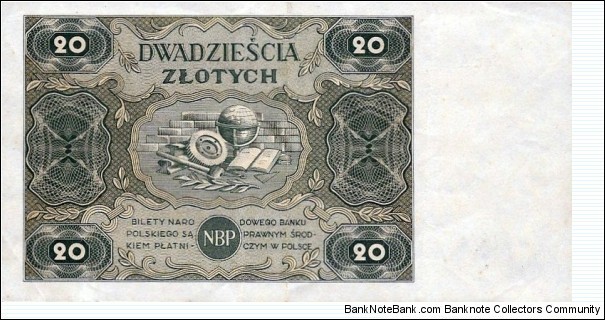Banknote from Poland year 1947