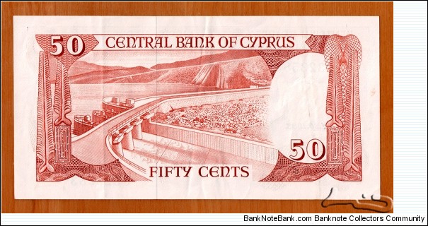 Banknote from Cyprus year 1983