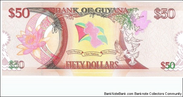 Banknote from Guyana year 2016