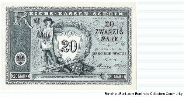 20 Mark(Modern Reprint) Banknote