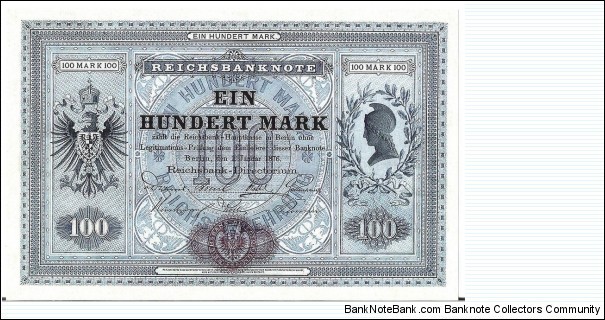 100 Mark(Modern Reprint) Banknote