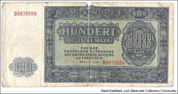100 Mark(East Germany 1948)  Banknote