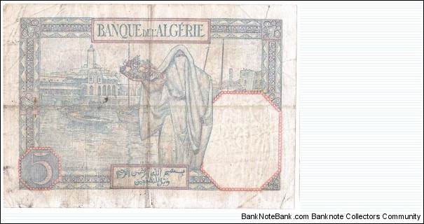 Banknote from Algeria year 1929
