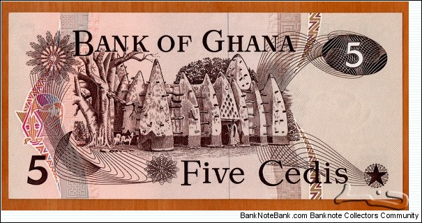 Banknote from Ghana year 1977