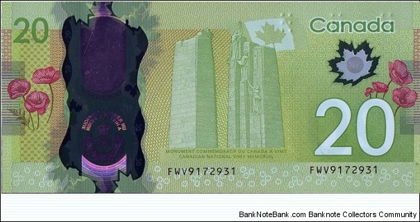 Banknote from Canada year 2015