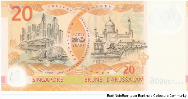 Banknote from Singapore year 2007