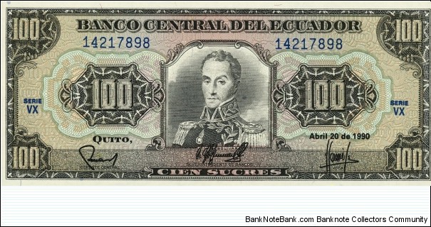 100 Sucres Banknote