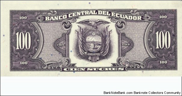 Banknote from Ecuador year 1990