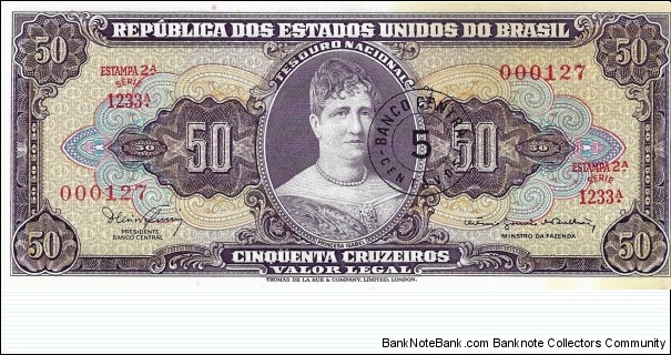 BRAZIL 5 Centavos 1966 Banknote