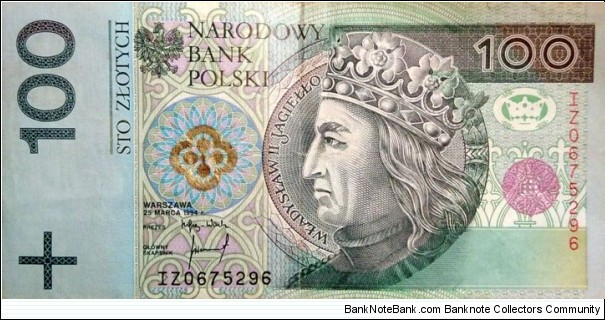 100 Złotych IZ0675296 Banknote