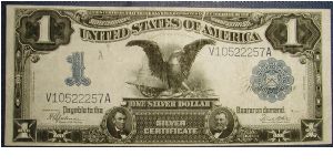 1899 US Black Eagle Silver Certificate Banknote