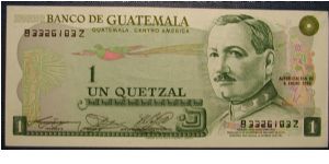 Guatemala 1 Quetzal 1982 Banknote