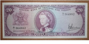 20 Dollars, rare. Banknote