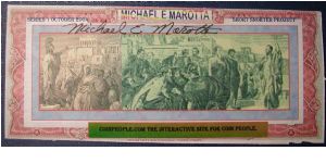 Personal Note Design 2004.  Gift Banknote