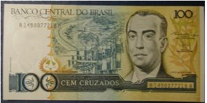 Brazil 100 Cruzados Series 1986-1988 Banknote
