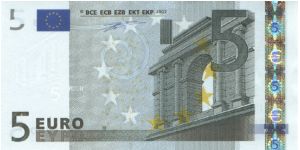P-1u, 5 Euro, 2002, Signatur Duisenberg Banknote