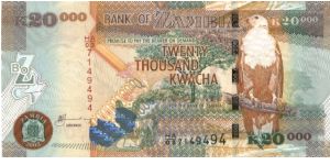 P-NEW, 20.000 Kwacha, 2003 Banknote