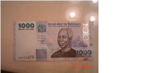 Tanzania P-36 1000 Shiliingi 2003 Banknote