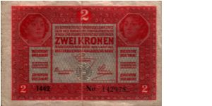 Austria - 2 Kronen - 1917 - P-50 - VF Banknote
