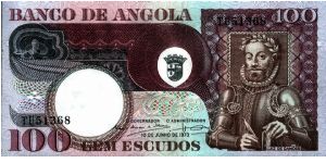 Angola - 100 Escudos - 1976 - P-106 Banknote
