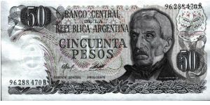 Argentina - 50 Pesos - 1978 - P301b Banknote