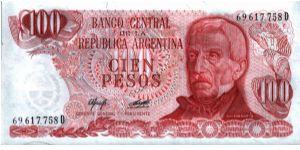 Argentina - 100 Pesos -1976 - P302b Banknote
