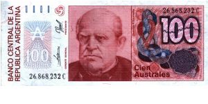 Argentina - 100 Australes - 1986 - P-327c Banknote