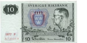 10 kronor. Banknote